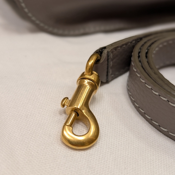 ⚡SOLD⚡NWT Chloé Marcie Satchel Bag in Cashmere Grey Grain Leather - Picture 12 of 16